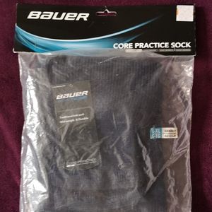 Bauer NWT Core Practice Socks Large /XL Navy Blue